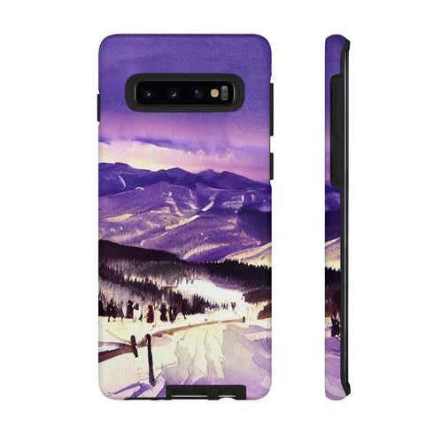 Vail Colorado at Christmas - Impact Resistant Phone Case Samsung Galaxy S10 Matte